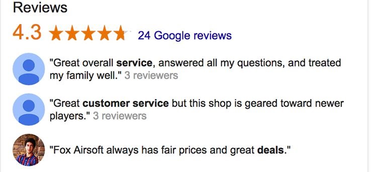 Google đánh giá doanh nghiệp