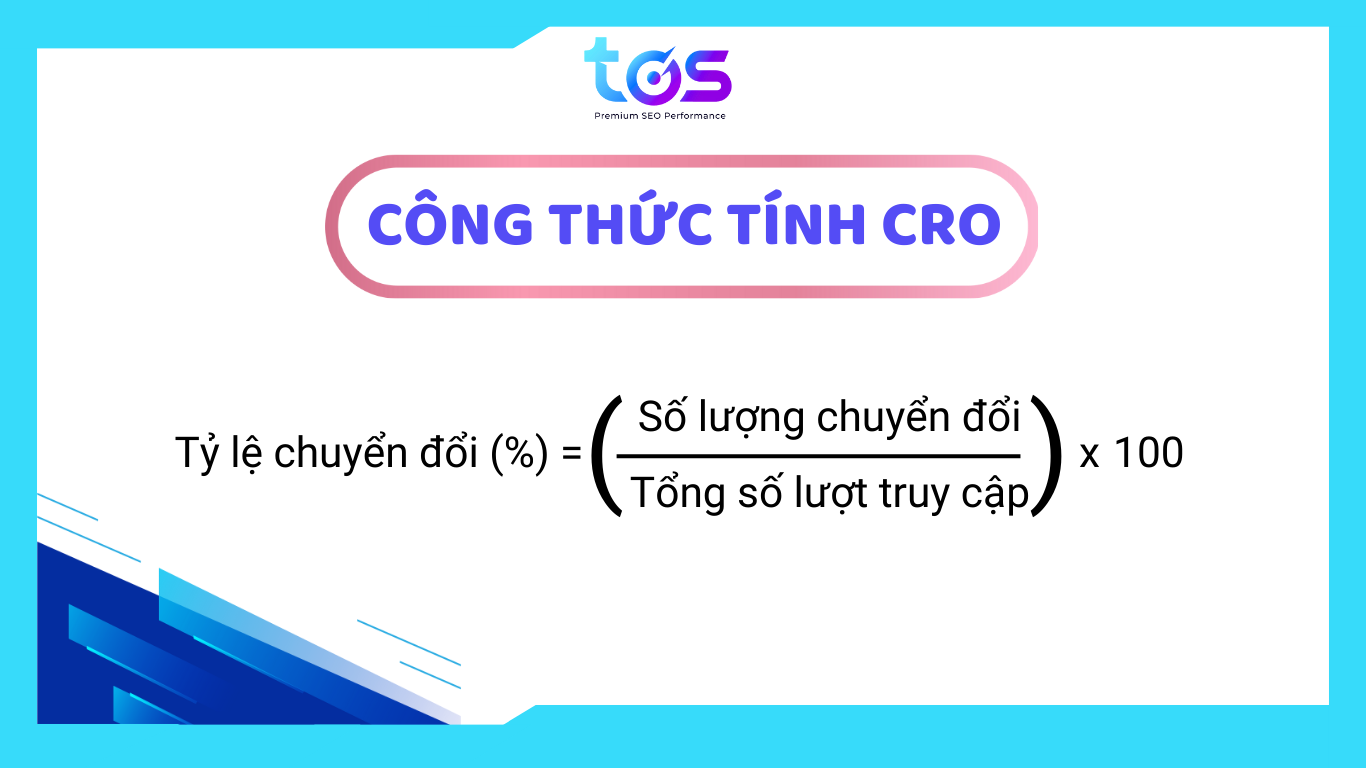Công thức tính tỷ lệ chuyển đổi