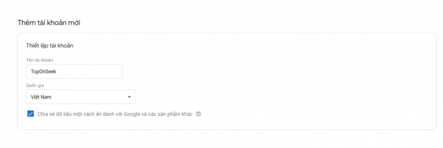 Thiết lập vùng chứa