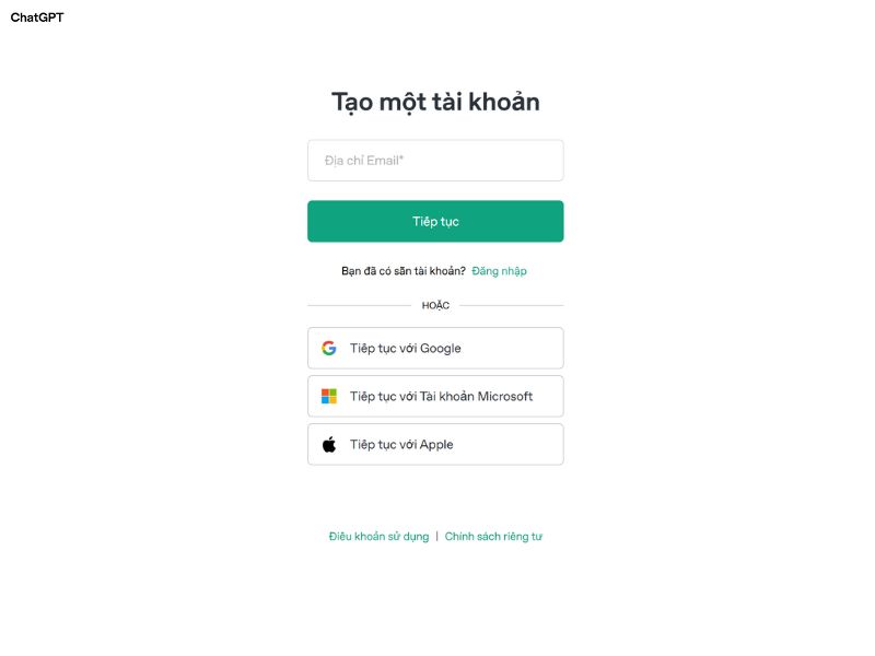 Cách tạo tài khoản ChatGPT bước 3