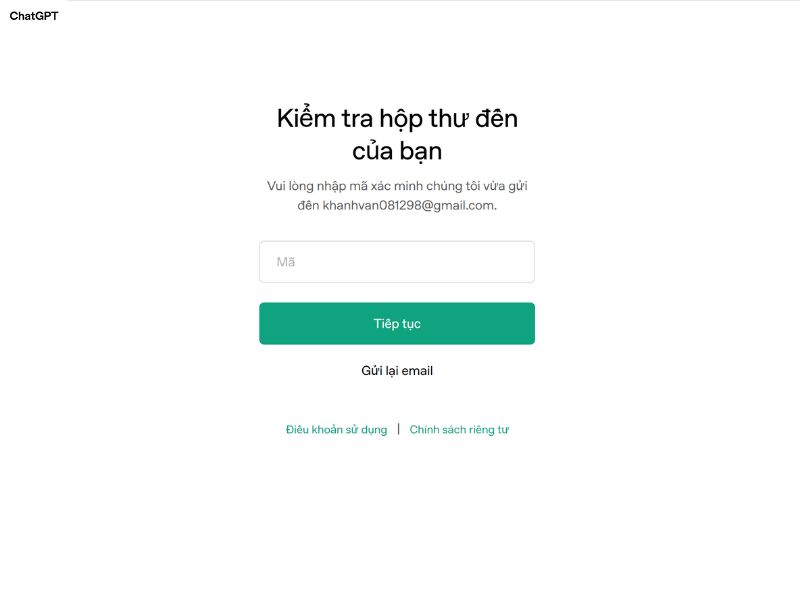 Cách tạo tài khoản ChatGPT bước 6