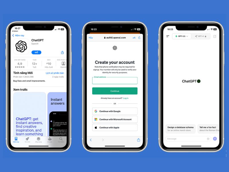 Hướng dẫn đăng ký tài khoản chatGPT trên điện thoại