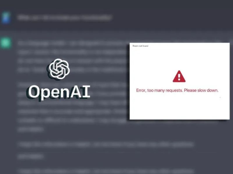 Lỗi "Too many requests" khi tạo tài khoản chatgpt