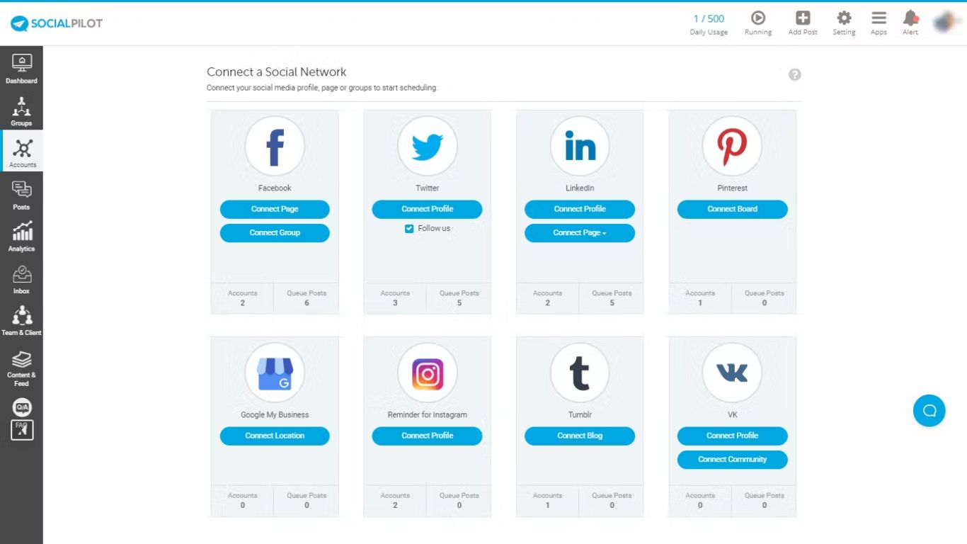 Phần mềm marketing media SocialPilot