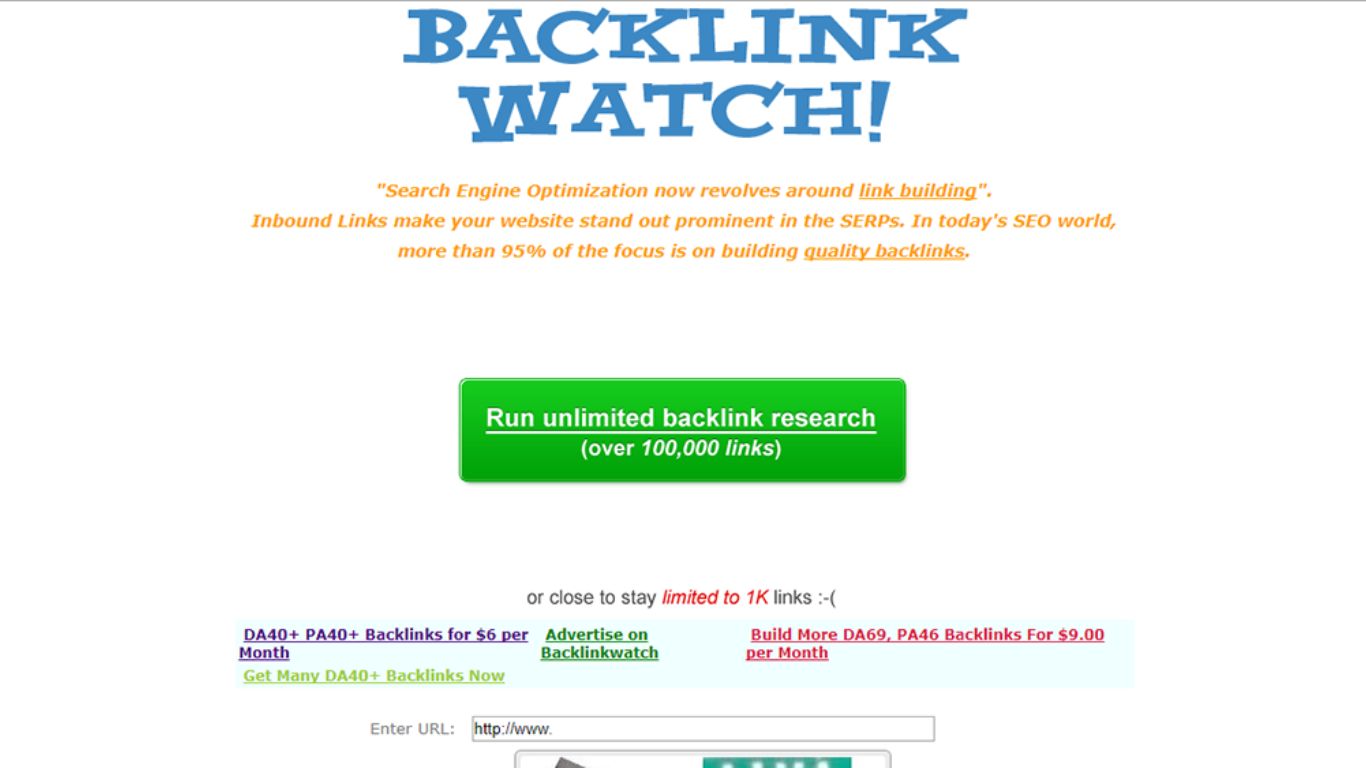 Công cụ backlink watch kiểm tra backlink chất lượng