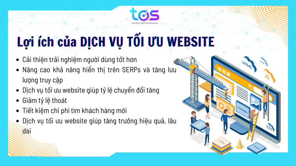 lợi ích của dịch vụ tối ưu website