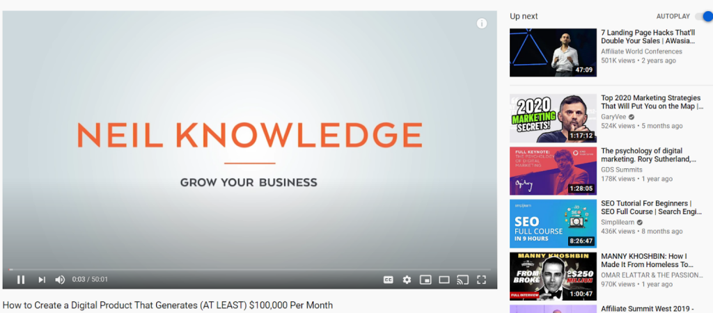 Những video nổi bật mà Youtube gợi ý