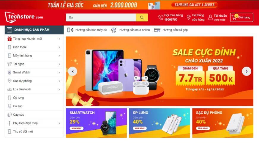 giao diện website bán hàng đẹp