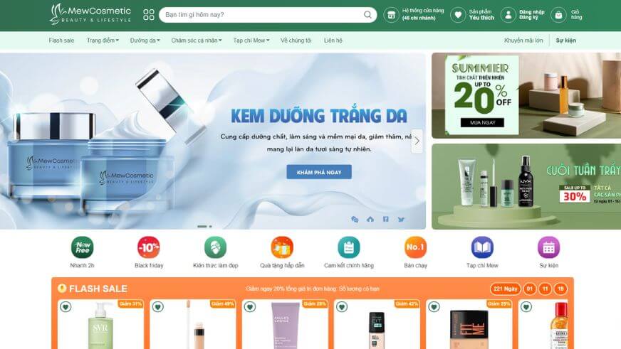 giao diện bán hàng đẹp