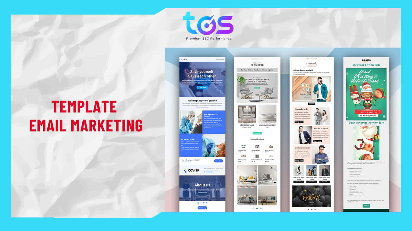 Sử dụng các template email marketing có sẵn