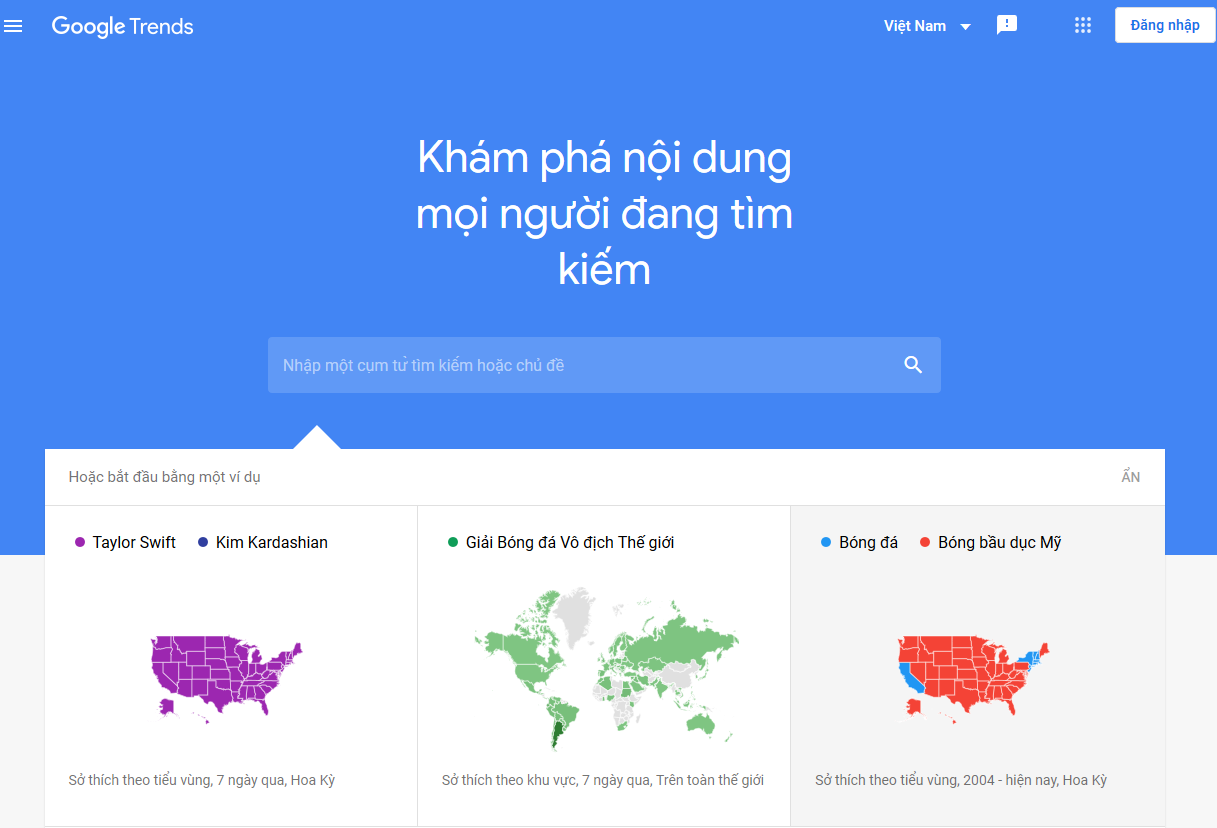 google trends hay google xu hương là gì