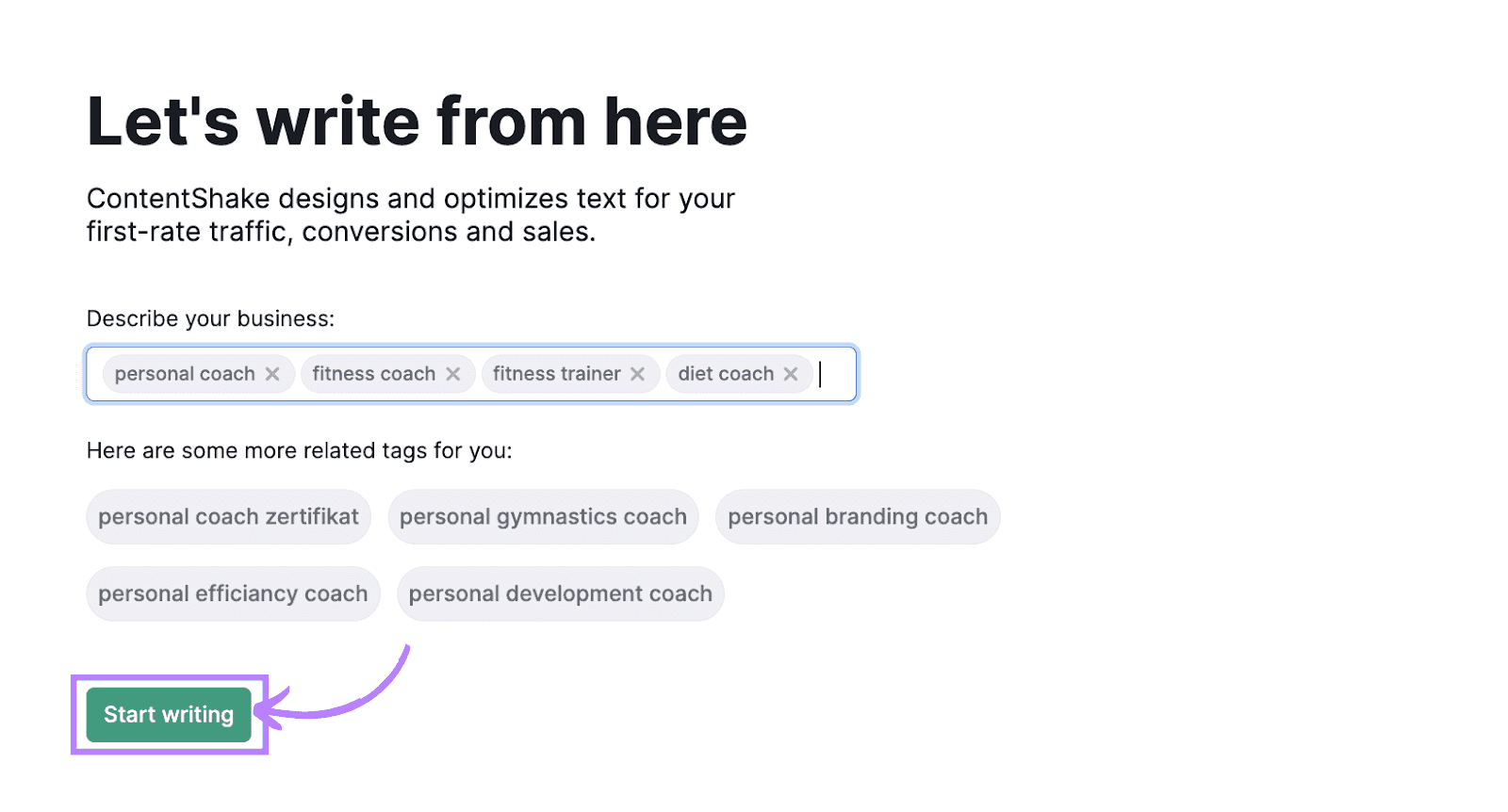 ContentShake AI công cụ viết bài seo