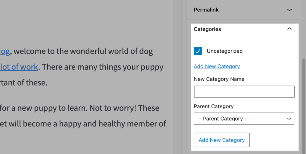 Các bước cài đặt danh mục bài viết