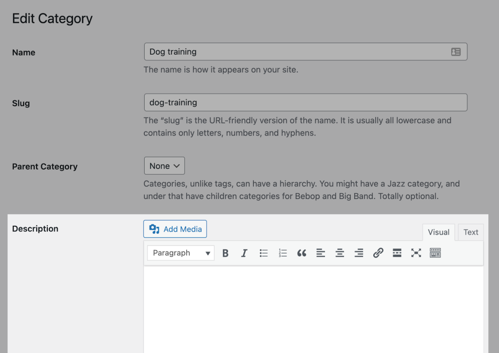Thêm mô tả trong Description để tối ưu seo wordpress