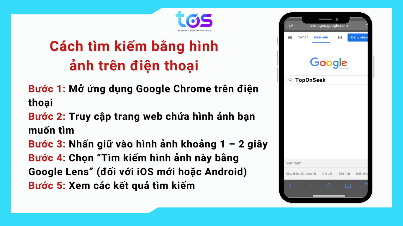 Cách tìm kiếm bằng hình ảnh trên điện thoại