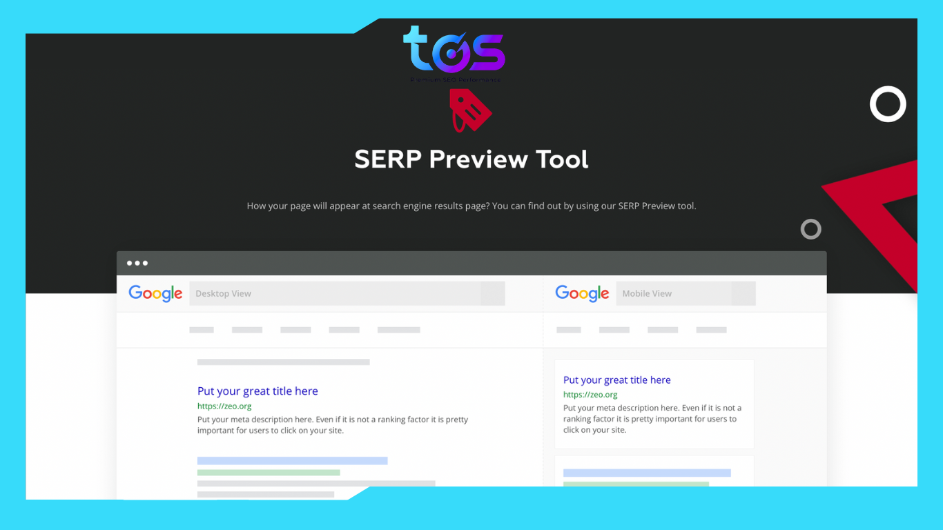 Google SERP Preview Tool - Công cụ SEO xem trước hiển thị Google
