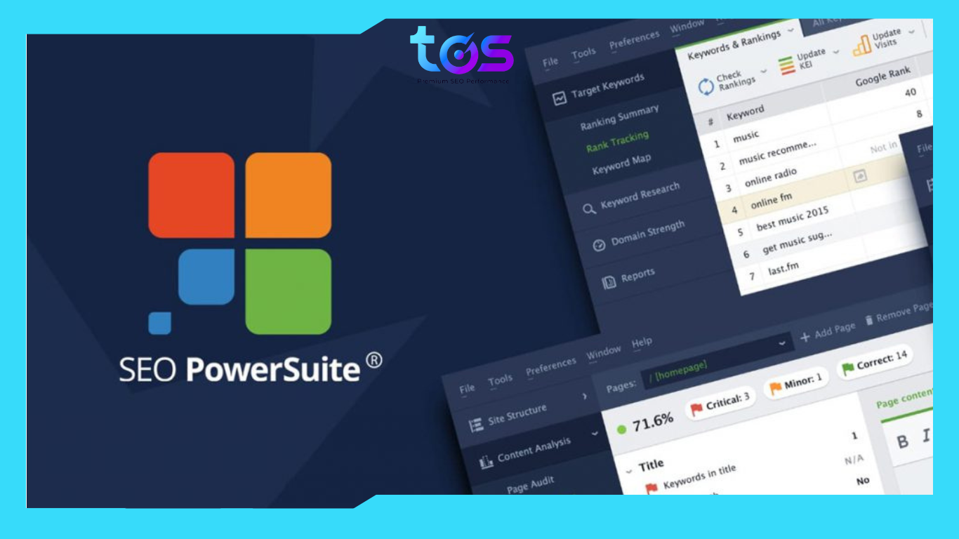 SEO PowerSuite - Công cụ SEO đa tác vụ hữu ích