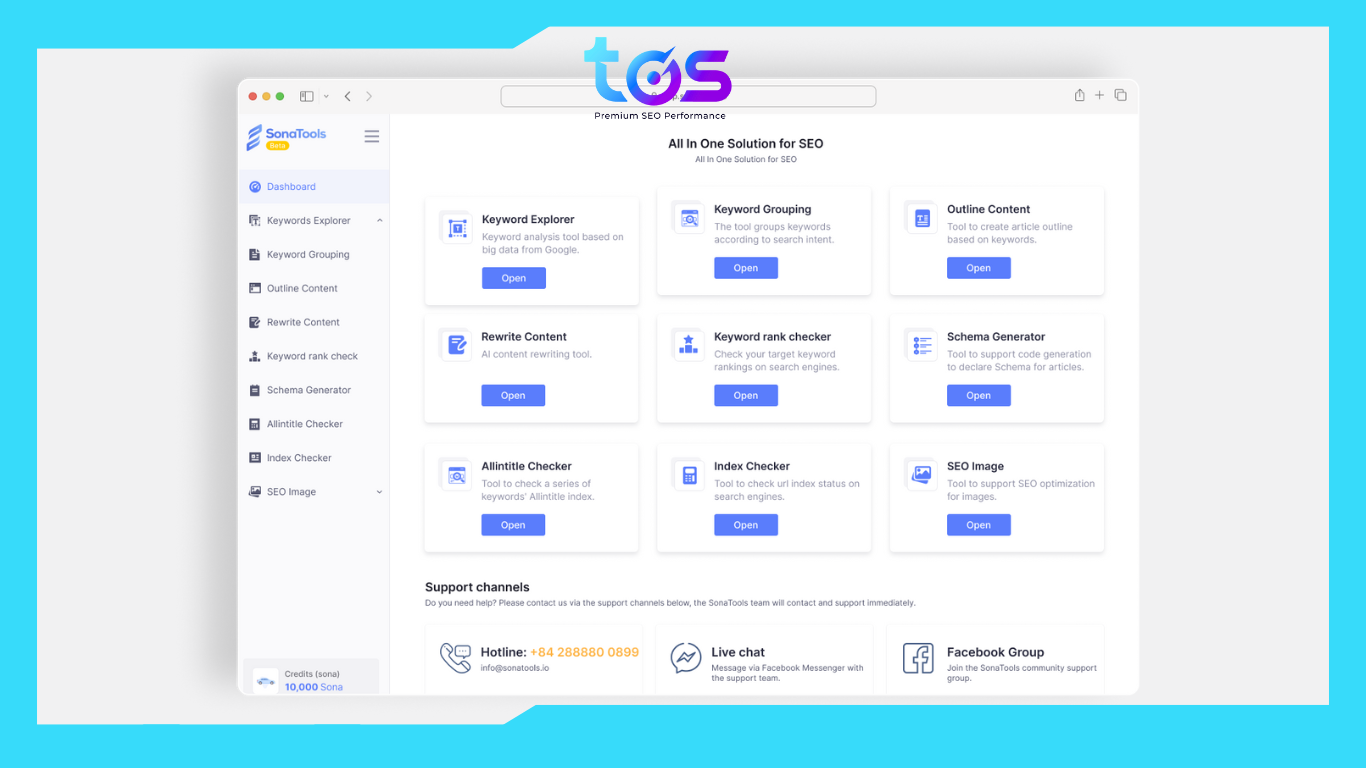 Phần mềm SEO chuyên nghiệp SonaTools