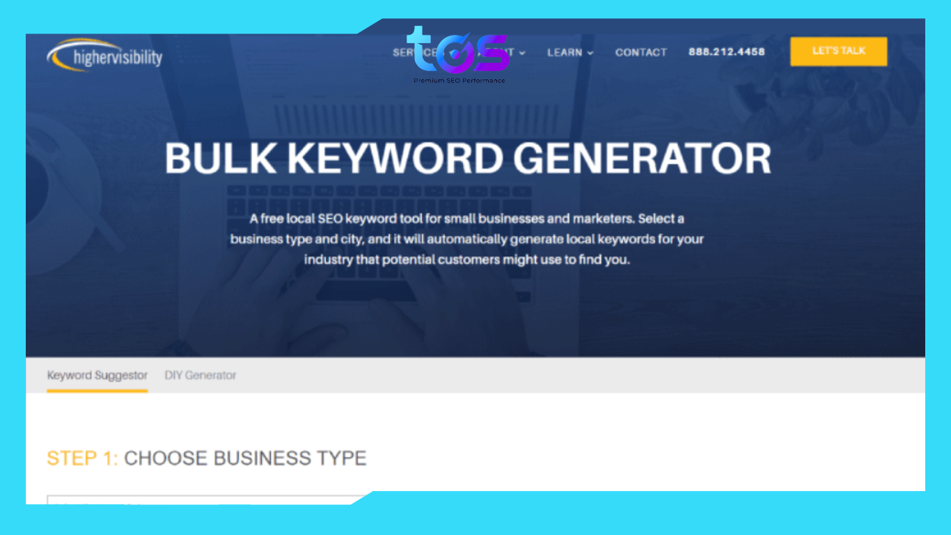 Giao diện công cụ từ khóa Bulk Keyword Generator