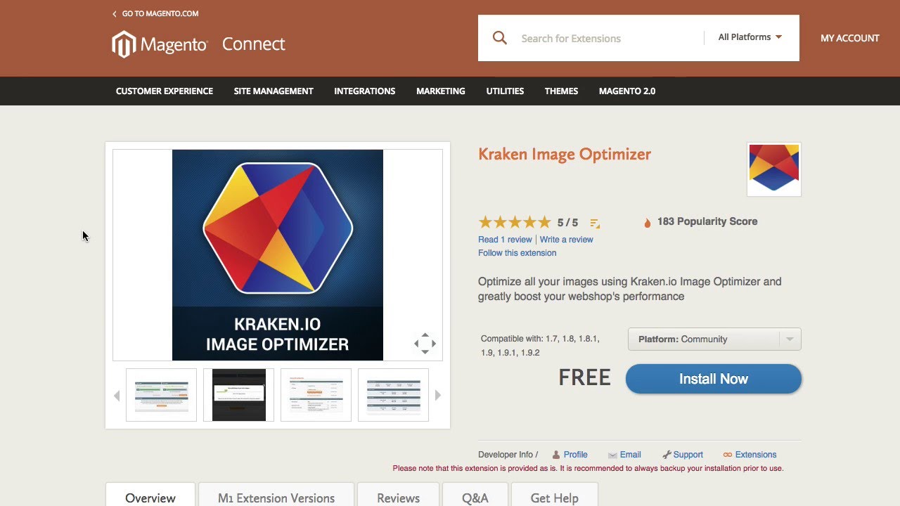 giảm kích thước ảnh bằng Kraken.io