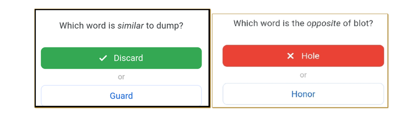 Google Word Coach có giao diện tối giản