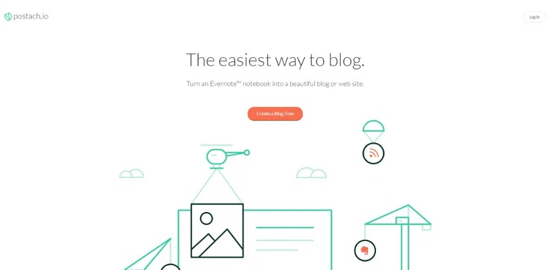 nền tảng viết blog postach